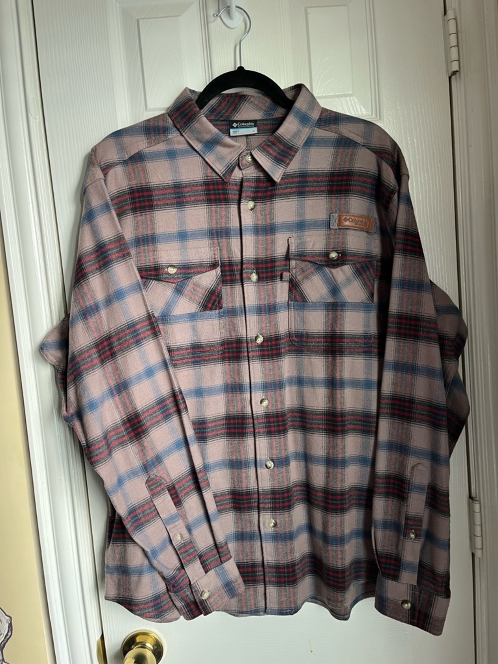 Columbia Plaid Button-Up Shirt